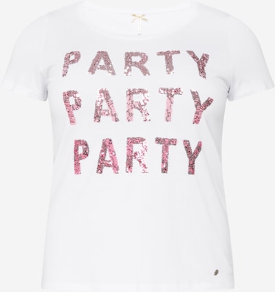 Key Largo T-shirt 'PARTY' i ljusrosa / röd / off-white, Produktvy