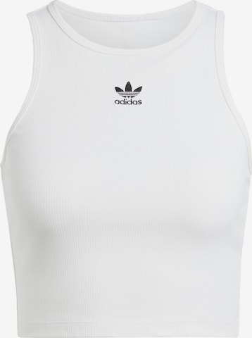 ADIDAS ORIGINALS Top 'Essentials' in White: front