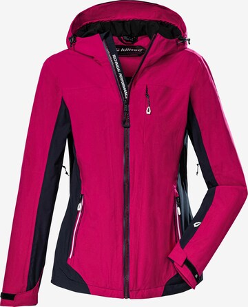 KILLTEC Outdoorjacke 'KOW 104' in Lila: predná strana