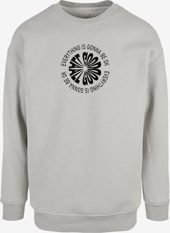 Merchcode Sweatshirt 'All Good' in Grey: front