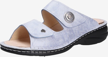 Finn Comfort Mule in Blue: front