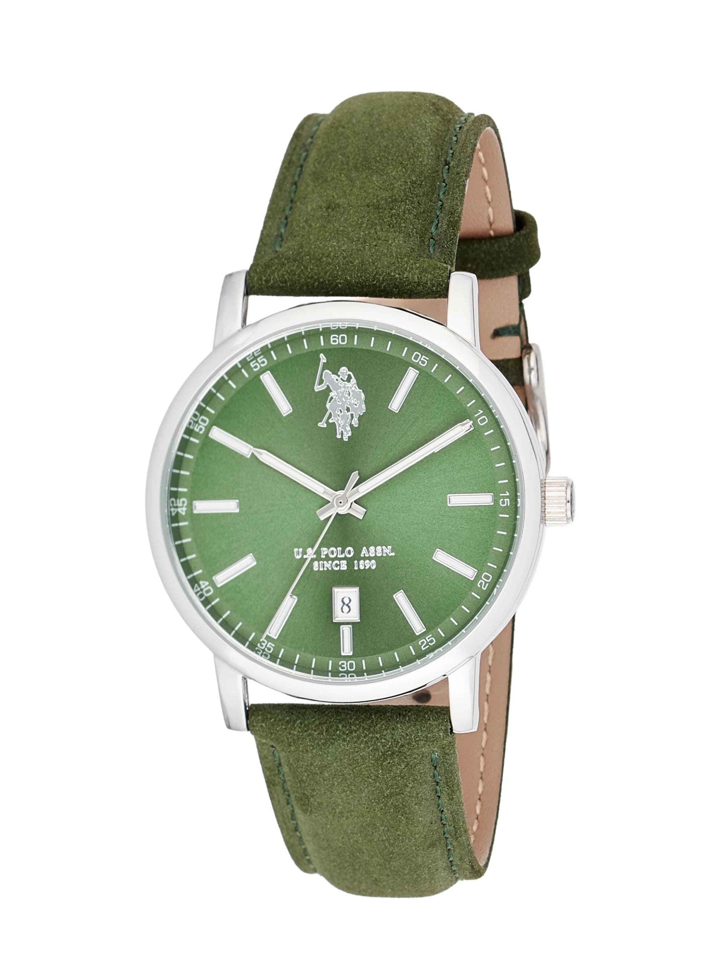 U.S. POLO ASSN. Analog watch 'Melville' in Green: front