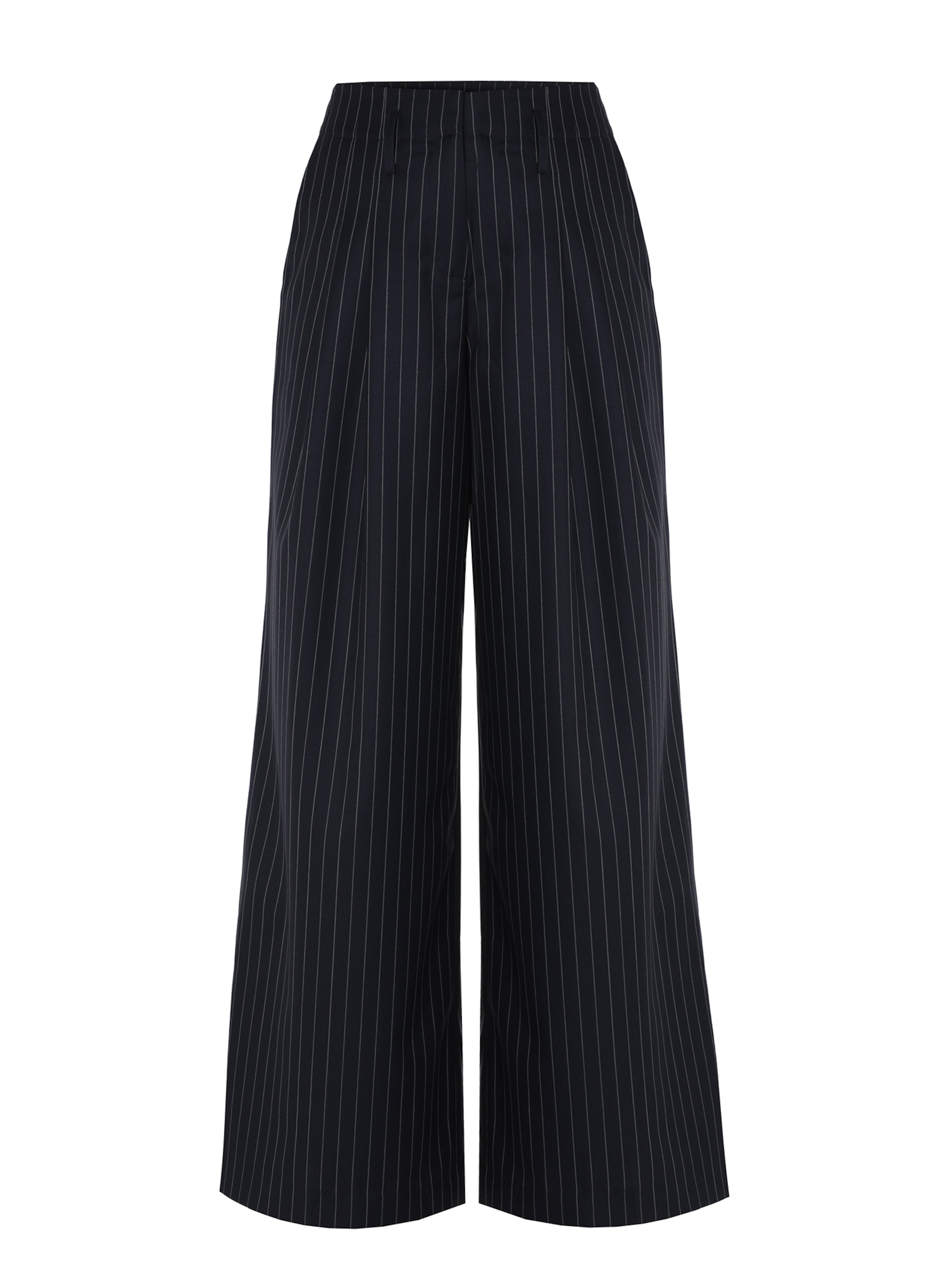 Wide leg Pantaloni con pieghe 'New York' di TATUUM in blu: frontale