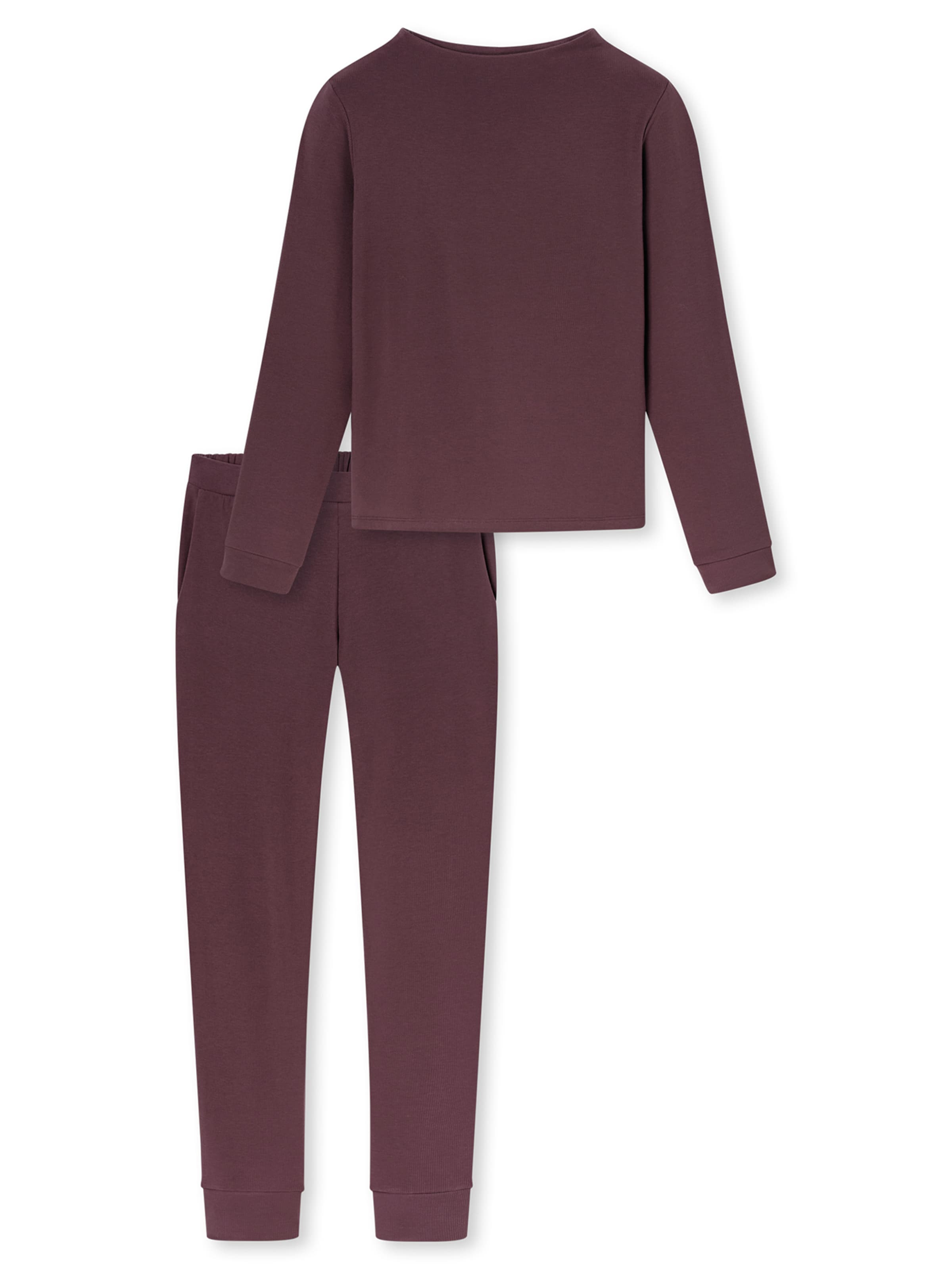 Pyjama ' Selected Premium Warming ' SCHIESSER en marron : devant