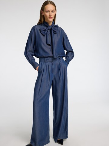 Wide leg Pantaloni con pieghe 'JANNA' di SELECTED FEMME in blu