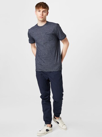 !Solid Tapered Broek in Blauw