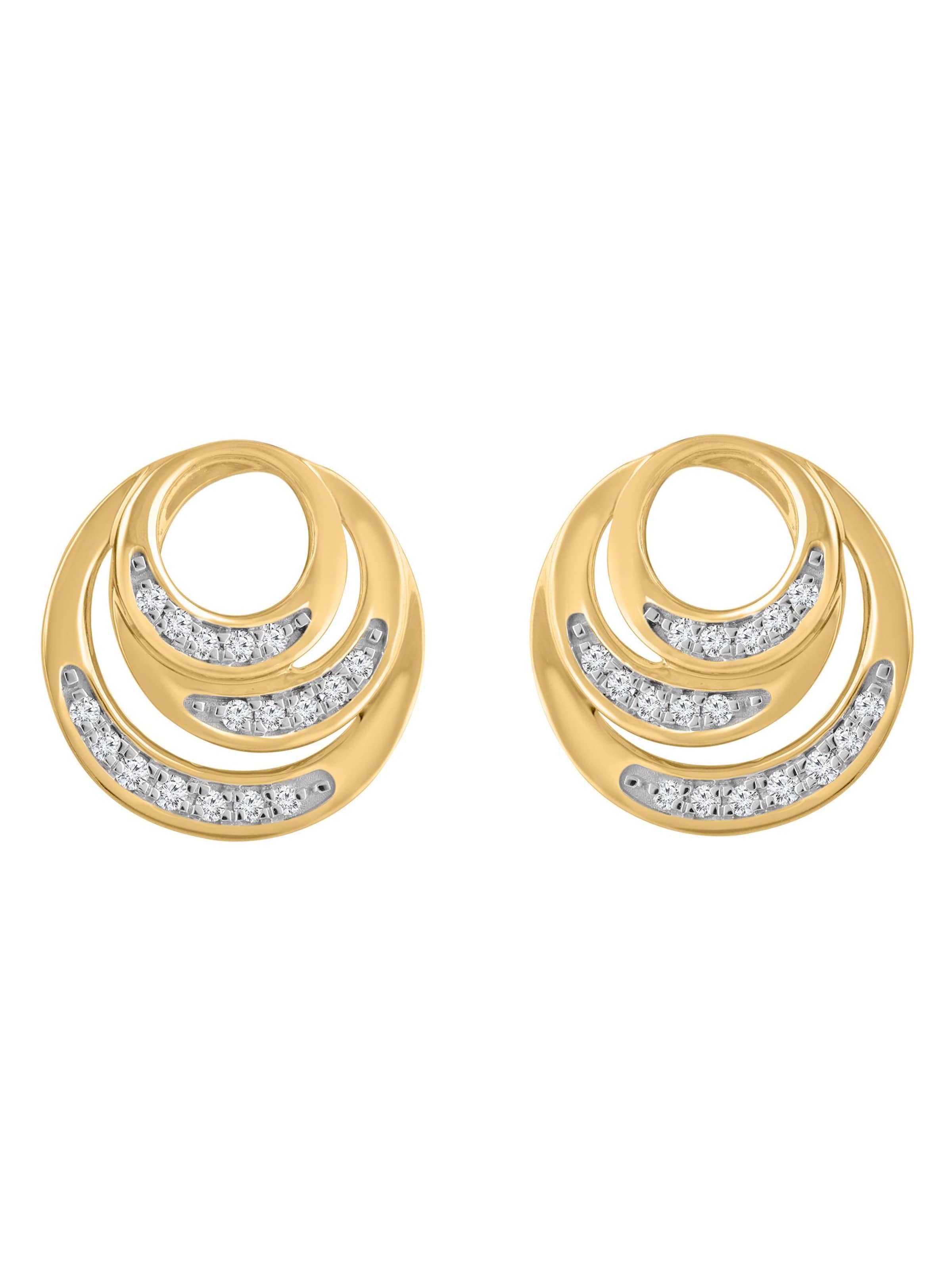 Diamant Exquis Earrings in Gold: front