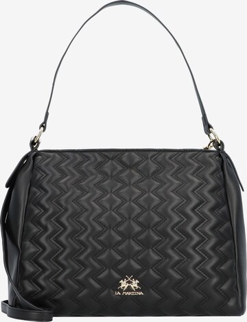 La Martina Shoulder Bag 'Angelina' in Black: front