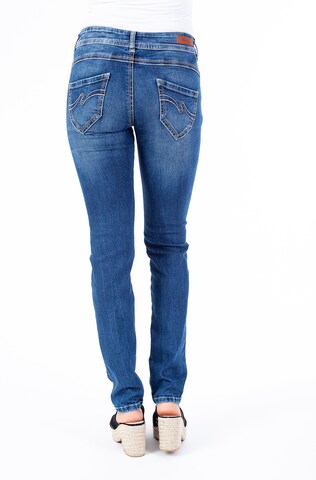 Blue Monkey Slimfit Jeans 'Laura' in Blau