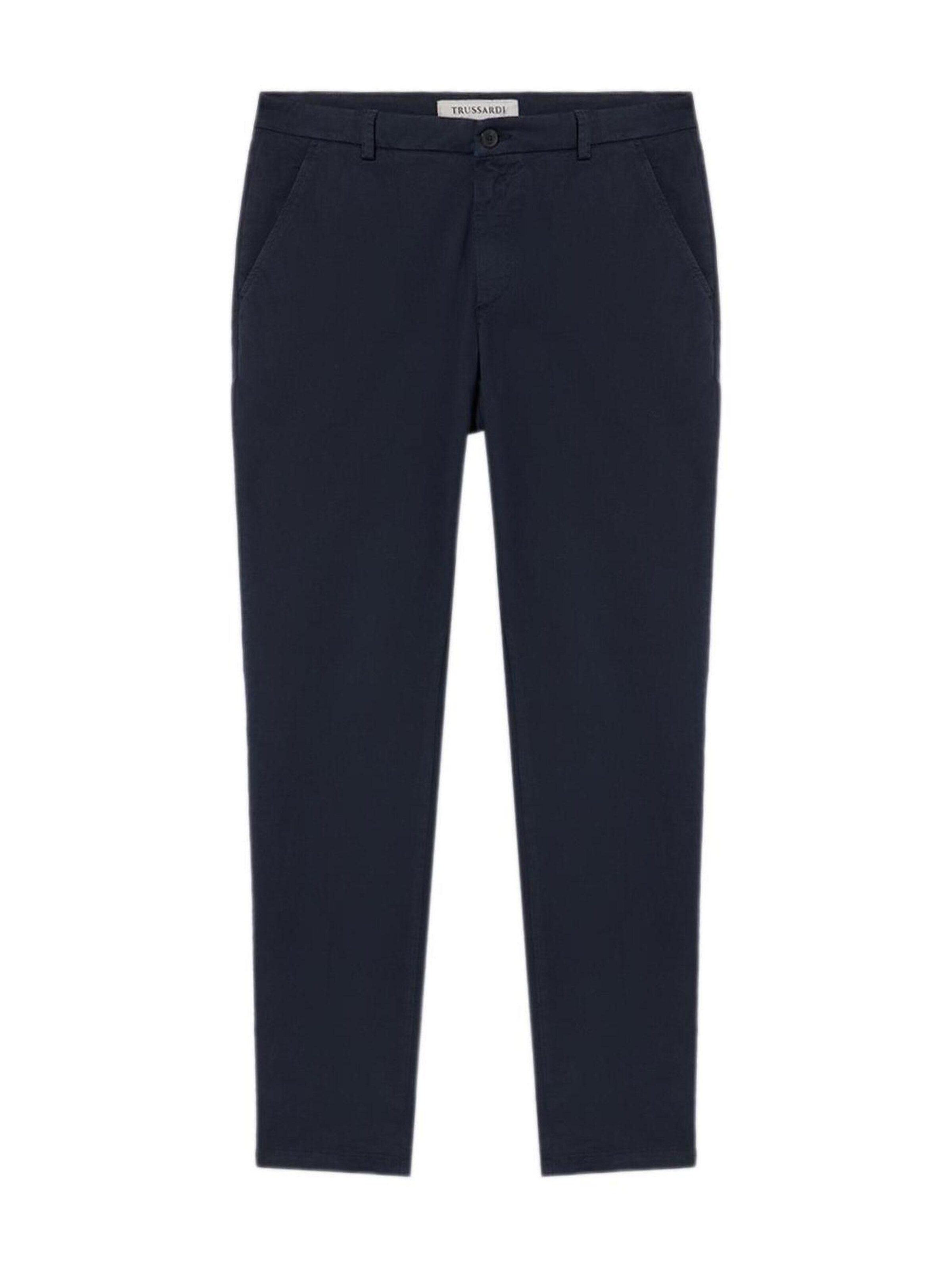 Trussardi Loosefit Broek in Blauw: voorkant