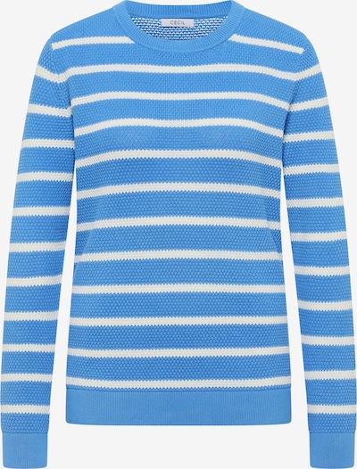CECIL Pullover in L in hellblau / weiß, Produktansicht