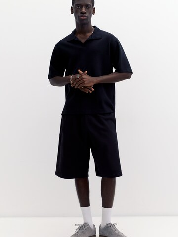 Pull&Bear Majica | črna barva: sprednja stran