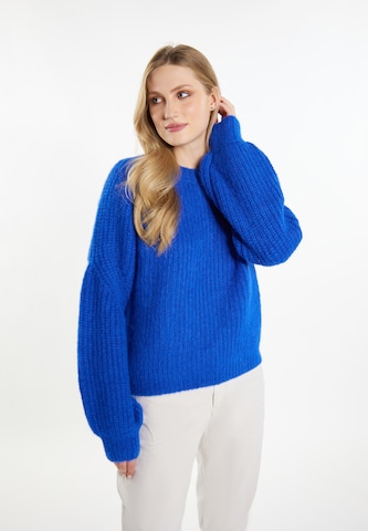 DreiMaster Vintage Sweater 'Altiplano' in Blue: front