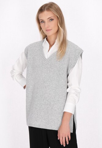 DreiMaster Klassik Pullover in Grau: Vorderseite