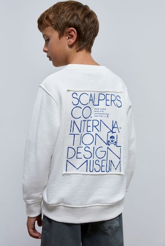 Scalpers Sweatshirt 'Museum' i vit