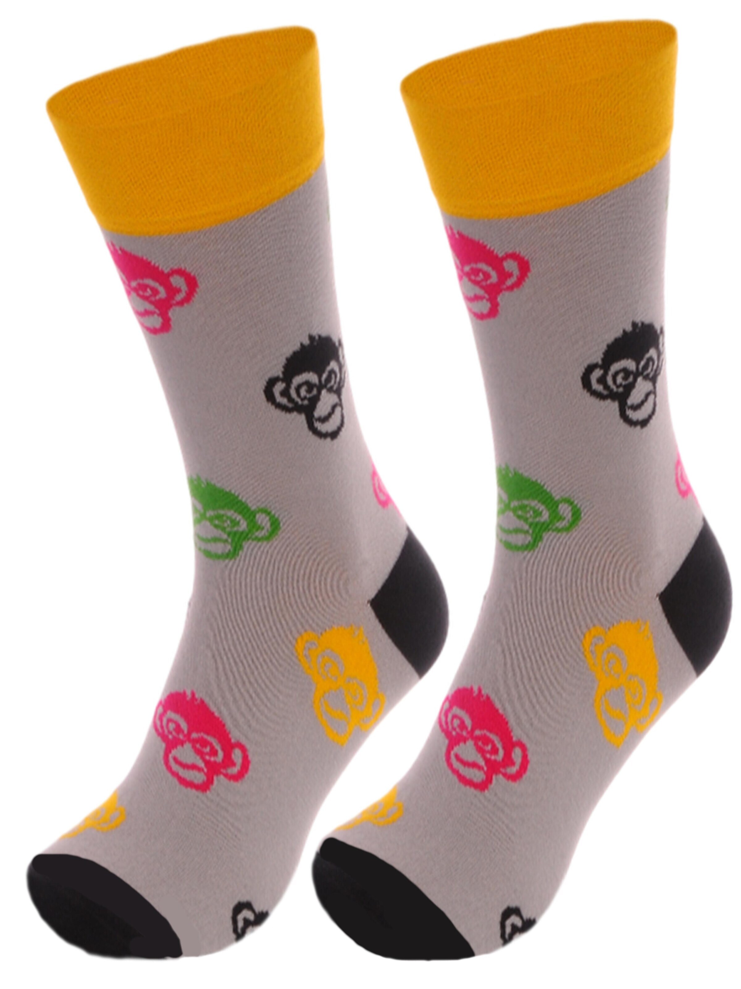 La Bortini Socks in Grey: front