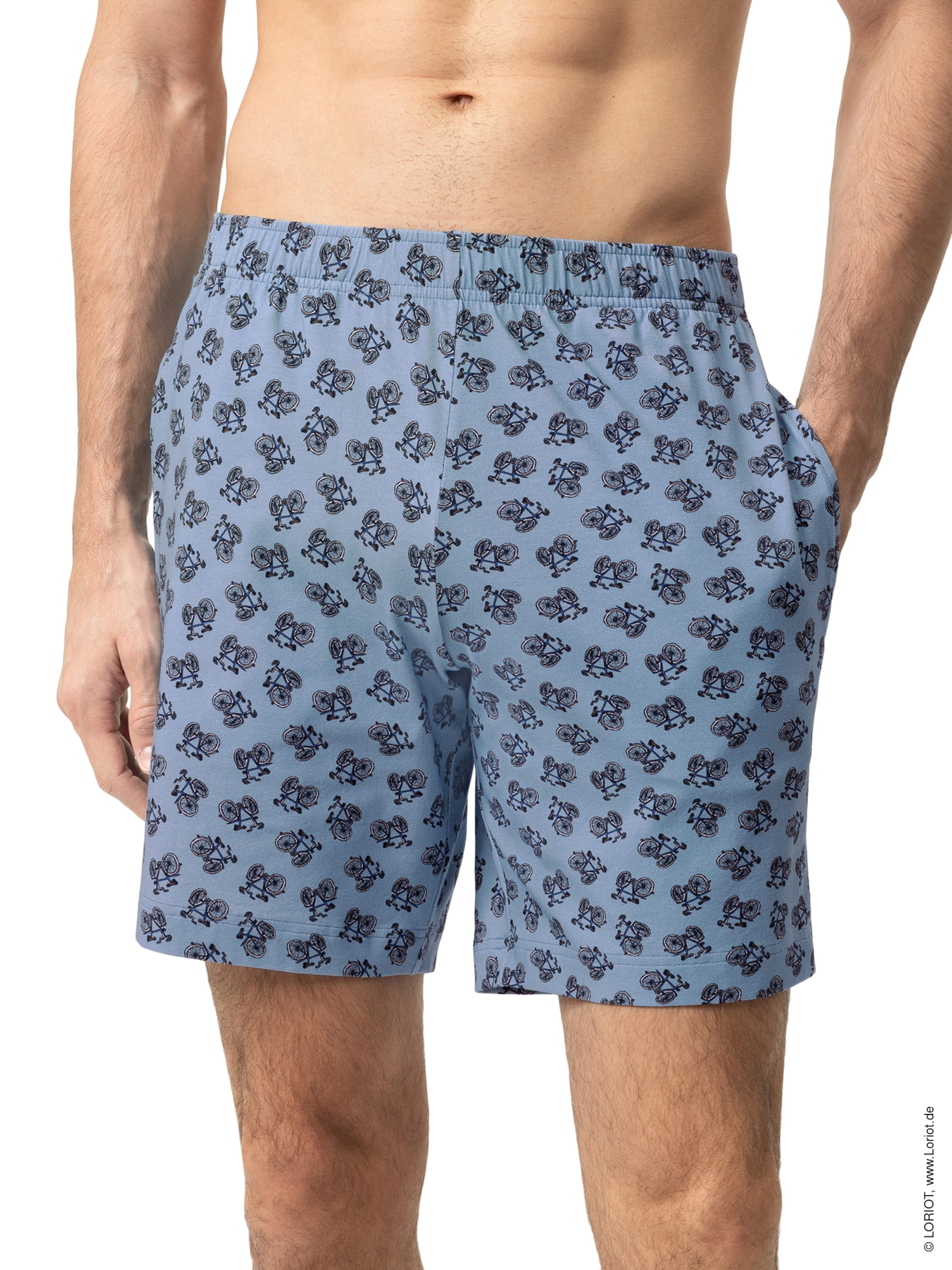 Pantalon de pyjama Mey en bleu : devant