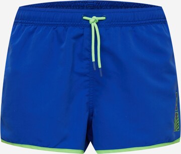 Shorts de bain EA7 Emporio Armani en bleu : devant