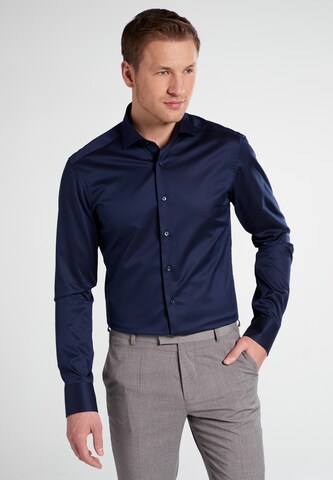 ETERNA Slim fit Zakelijk overhemd in Blauw: voorkant