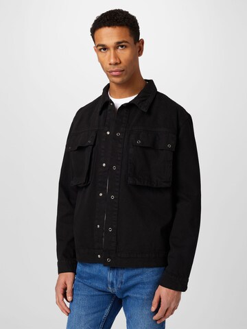 Trendyol Between-Season Jacket in Black: front