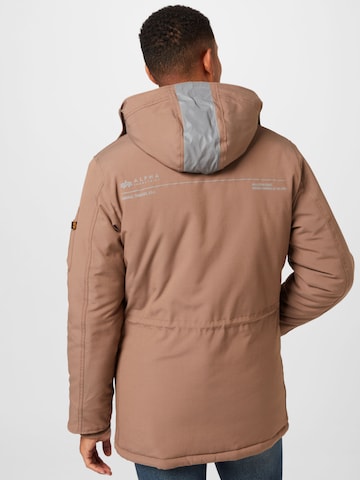 ALPHA INDUSTRIES Overgangsparkas 'Expedition' i beige