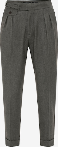Pantalon à pince Antioch en gris : devant