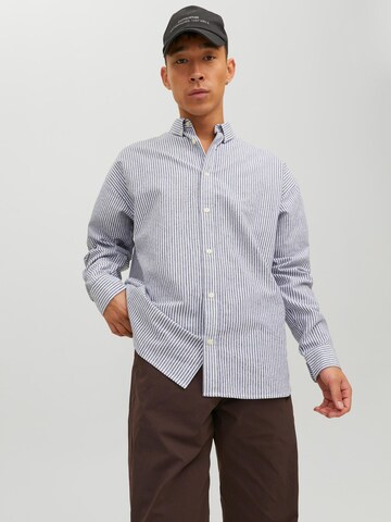 Regular fit Camicia di JACK & JONES in blu: frontale