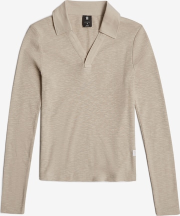 G-STAR Shirt 'Polo' in Beige: front