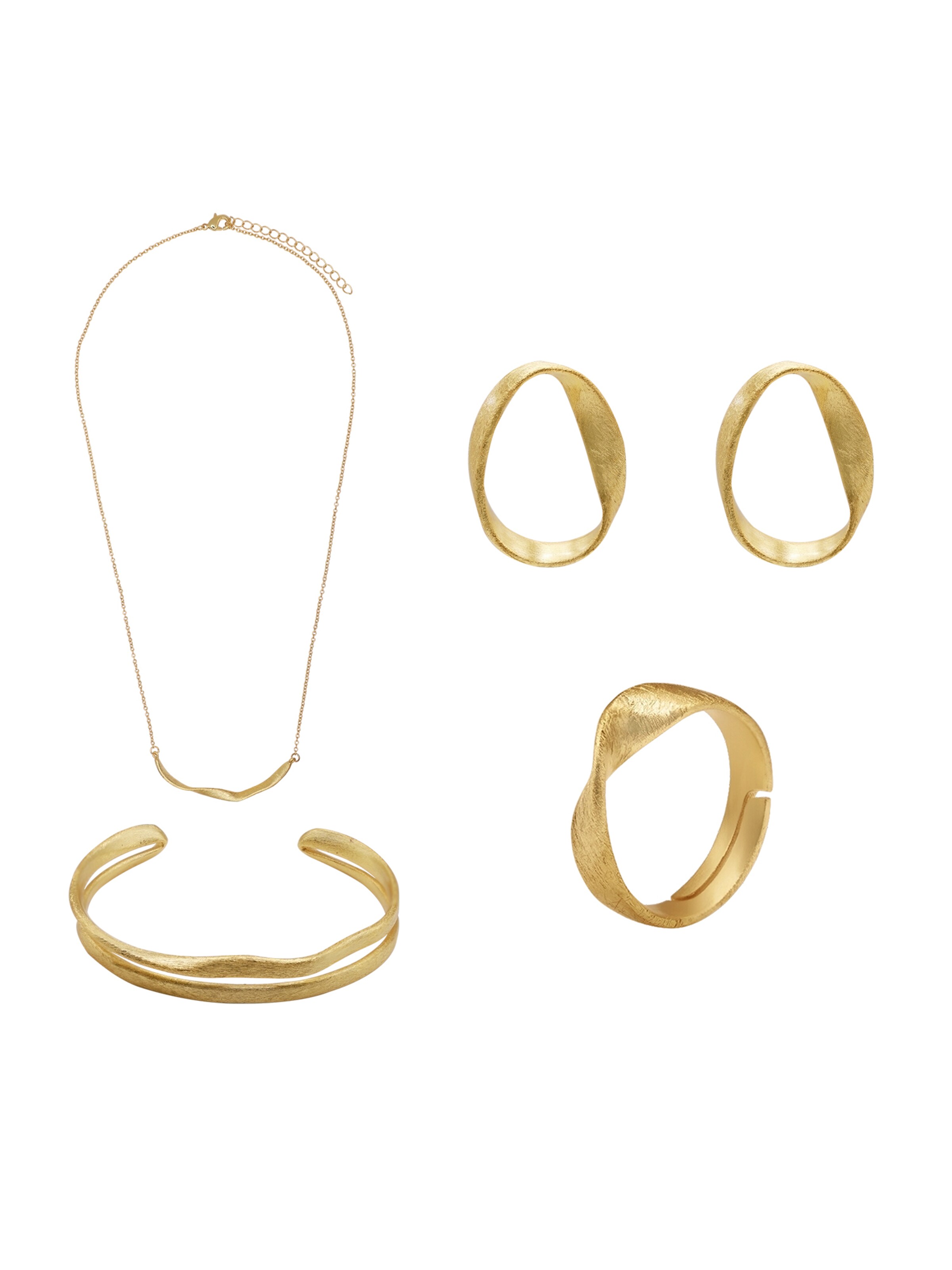 Heideman Jewelry set 'Fineline' in Gold: front