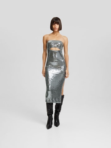 Bershka Dress in Silver