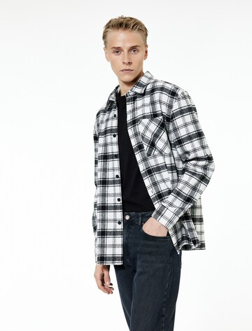 Koton Regular fit Button Up Shirt in Black: front