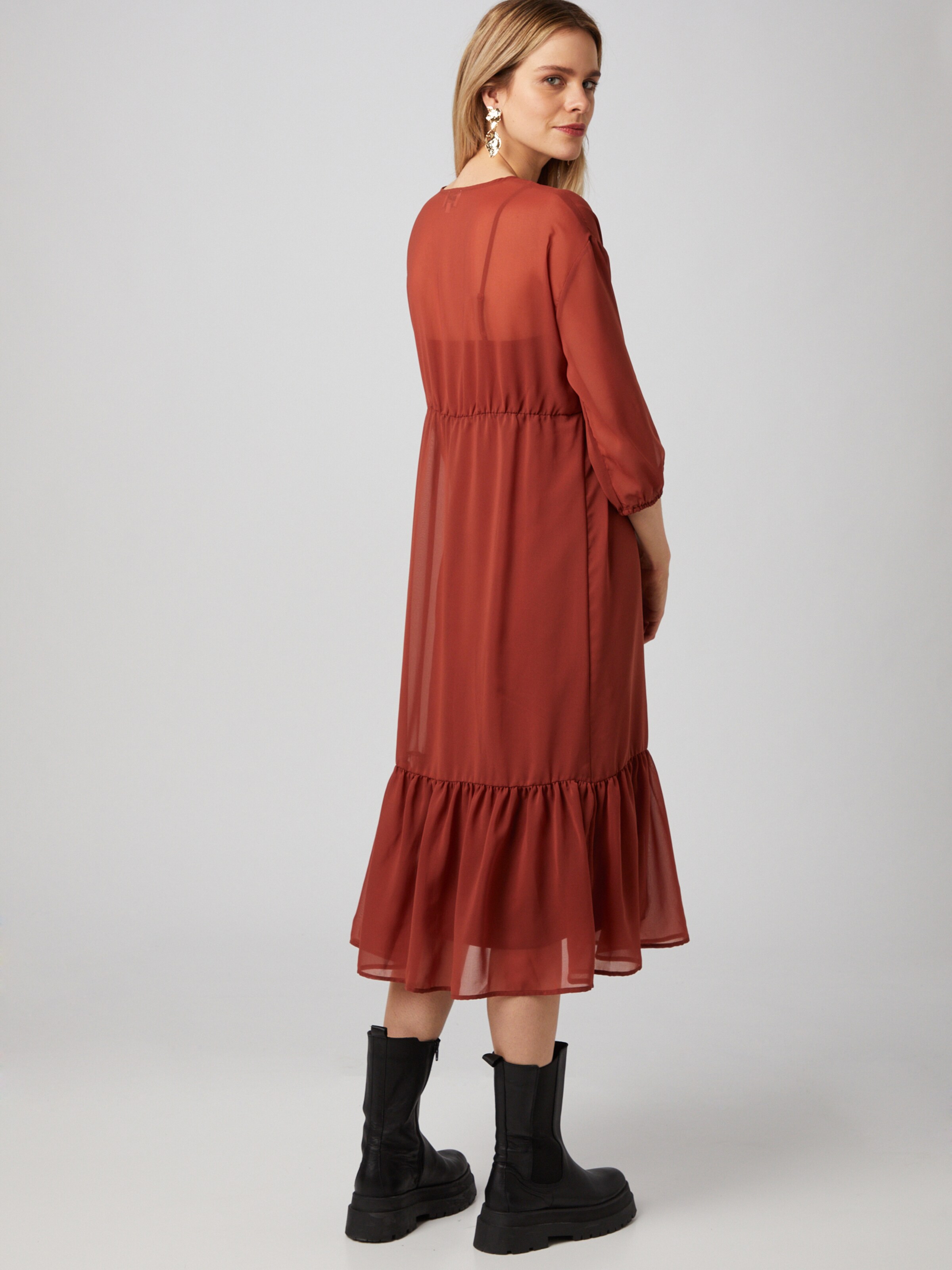 Frauen Große Größen x MOGLI Kleid 'Liz' in Rostbraun - WE85531