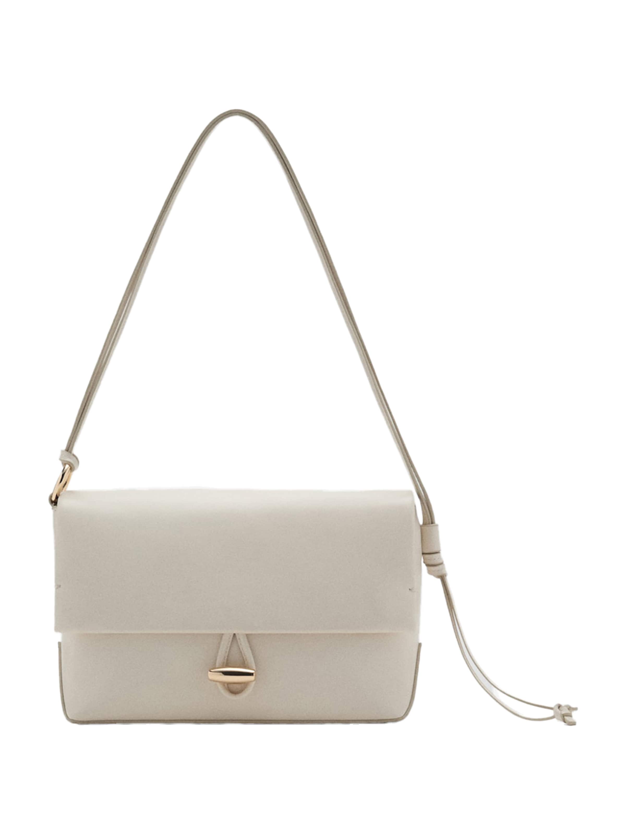 Geantă de umăr 'VERDEJO' de la MANGO pe alb: față