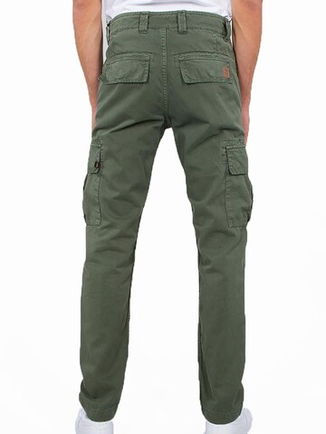 ALPHA INDUSTRIES Regular Cargo Pants 'Agent' in Green
