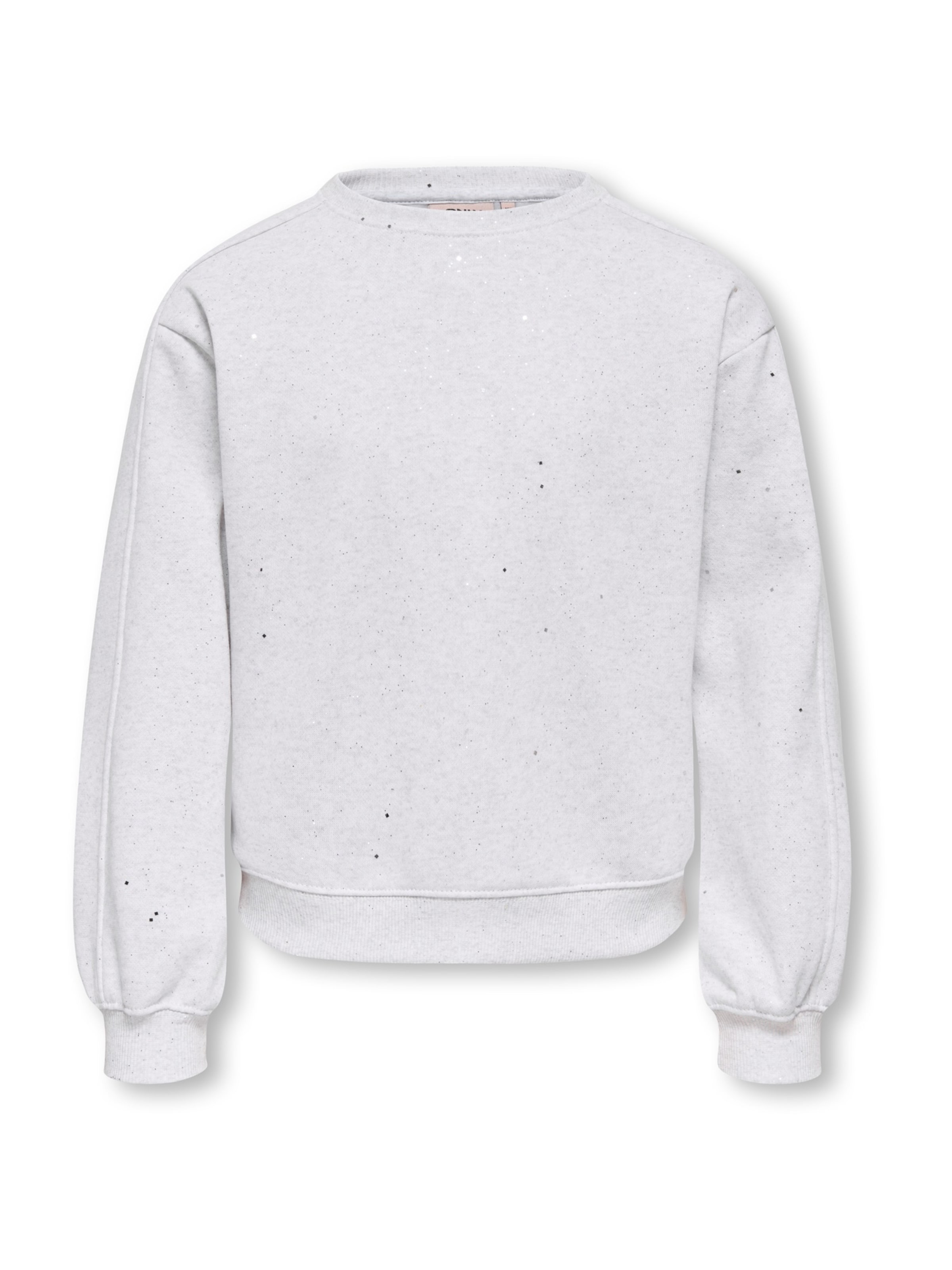ONLY GIRLS Sweatshirt 'KOGOLIVIA' in Grijs: voorkant