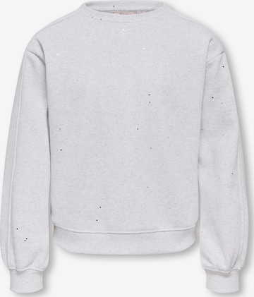 ONLY GIRLS Sweatshirt 'KOGOLIVIA' in Grijs: voorkant