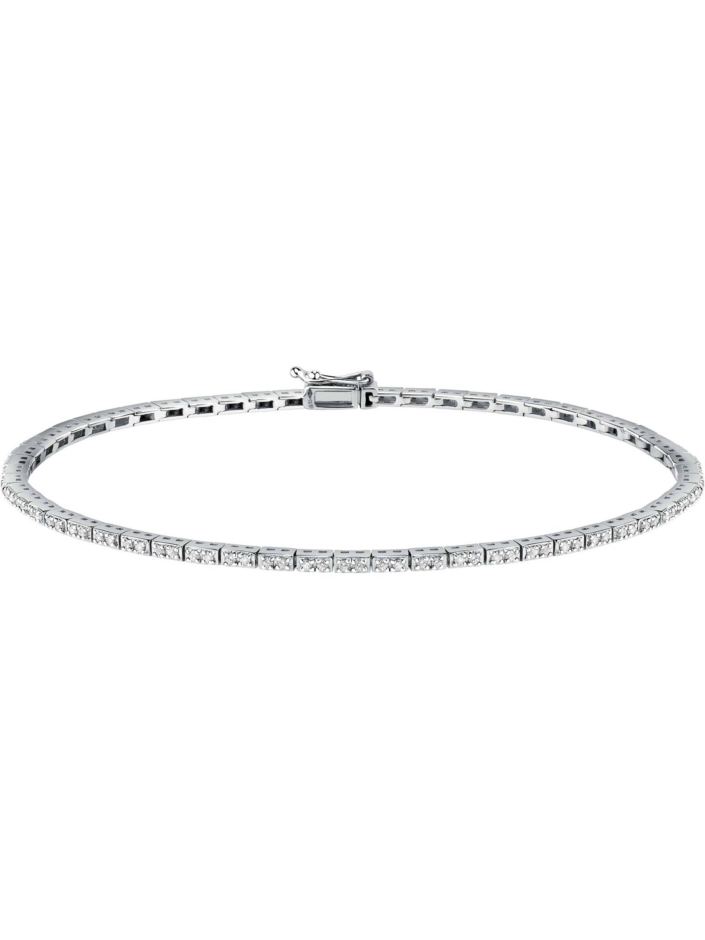 Live Diamond Armband in Silber: Vorderseite