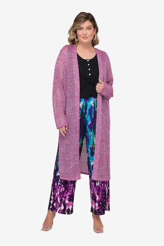 MIAMODA Knit Cardigan in Purple