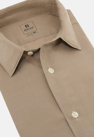 Boggi Milano Regular fit Button Up Shirt in Brown