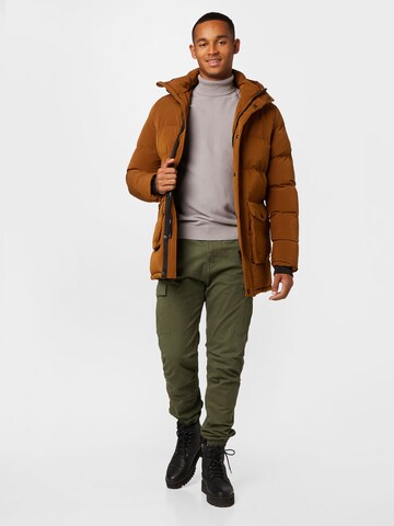 BLEND Zimska jakna | bronasta barva