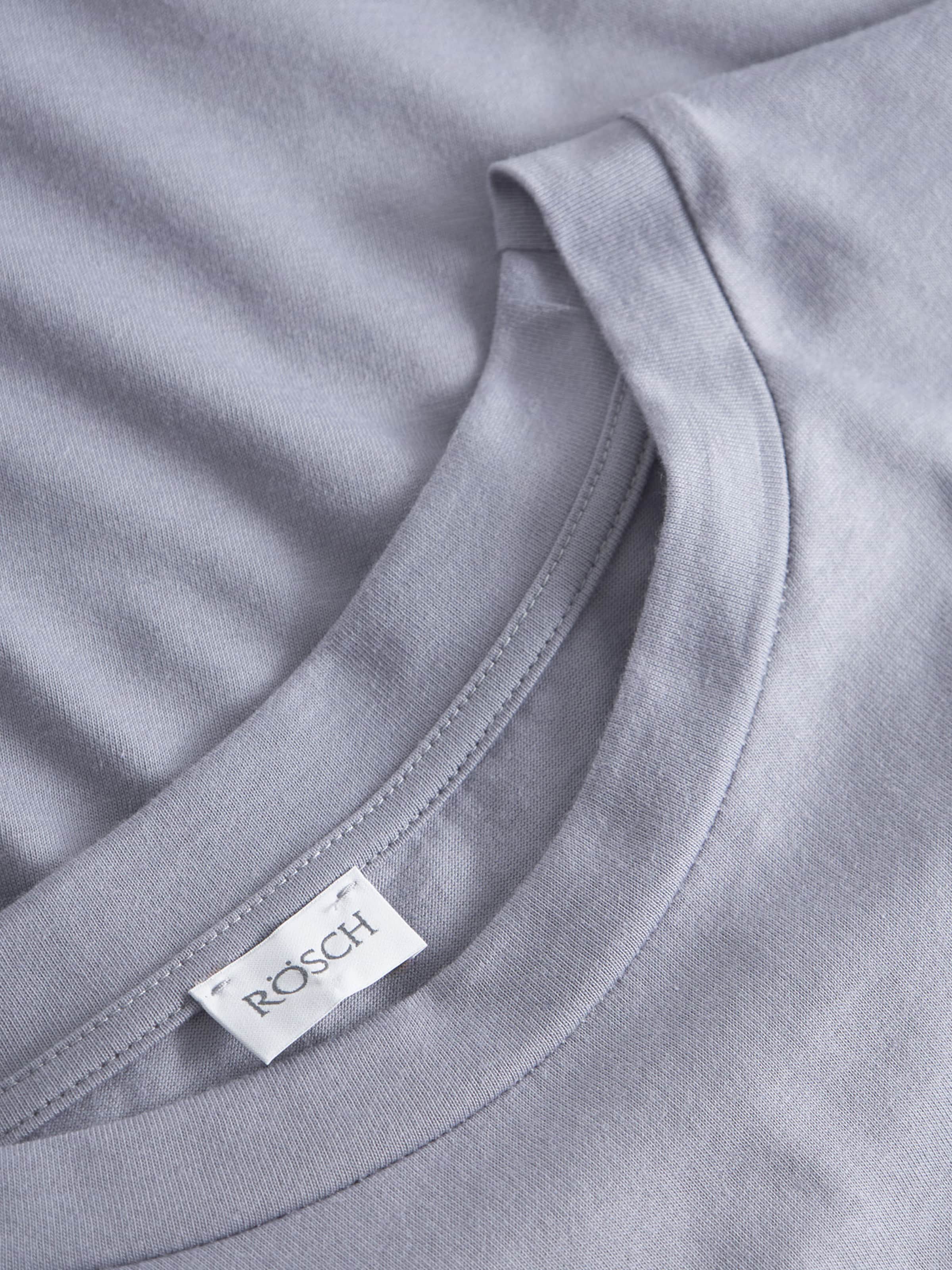 Rösch Pajama Shirt ' Basic ' in Grey