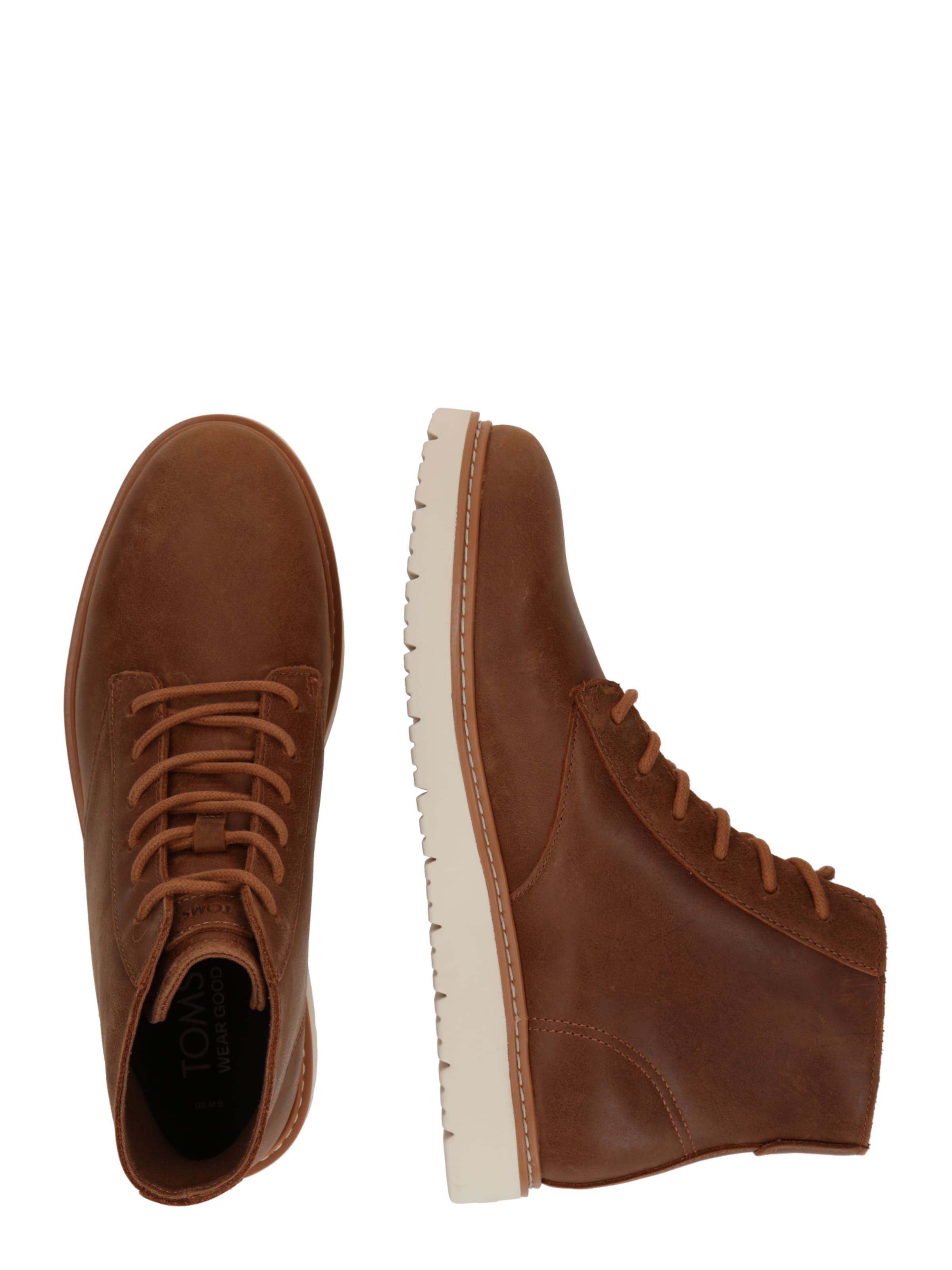 Bottines à lacets 'Navi' TOMS en marron