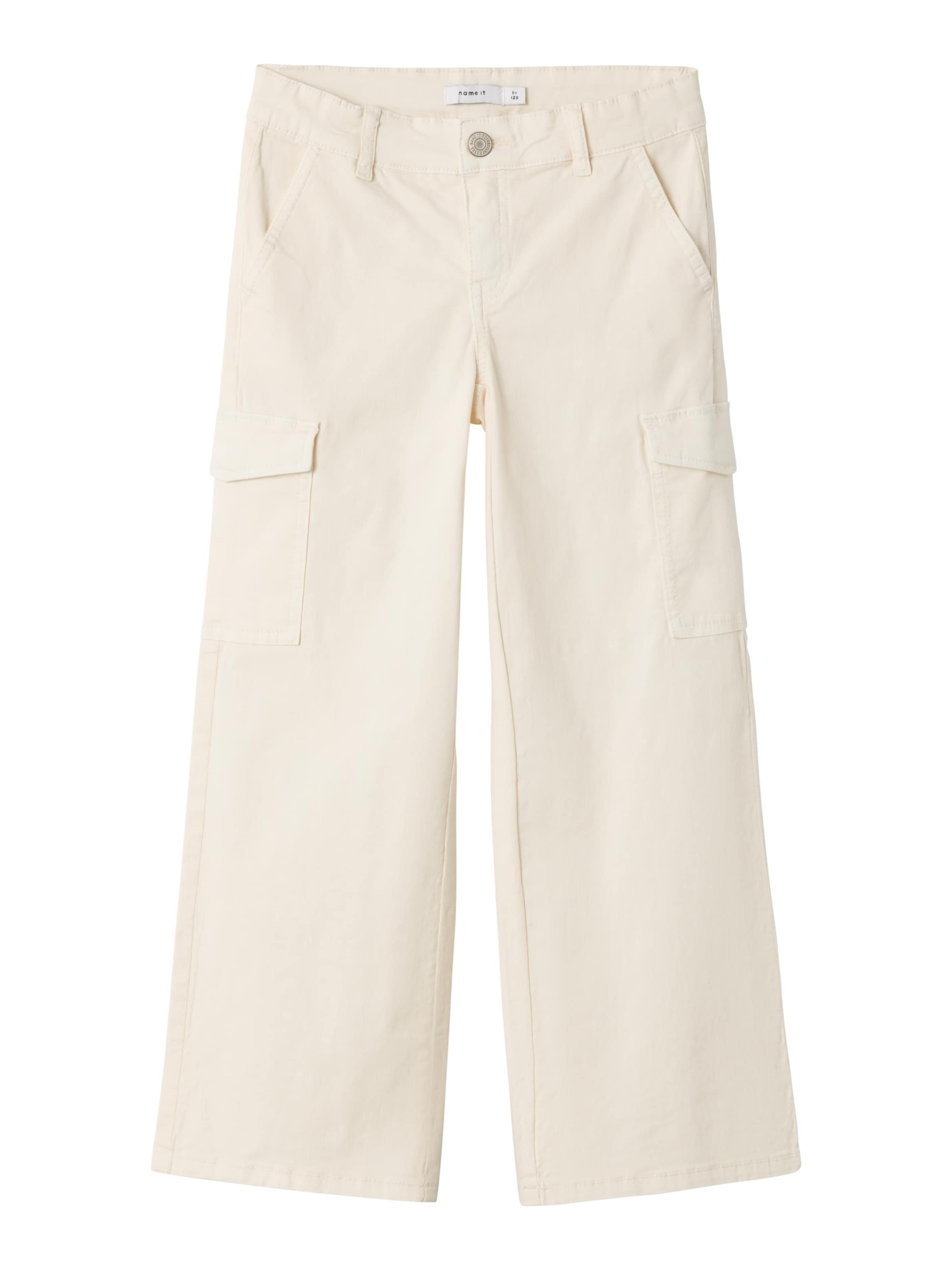 NAME IT - Pierna ancha Pantalón 'Rose' en beige: frente