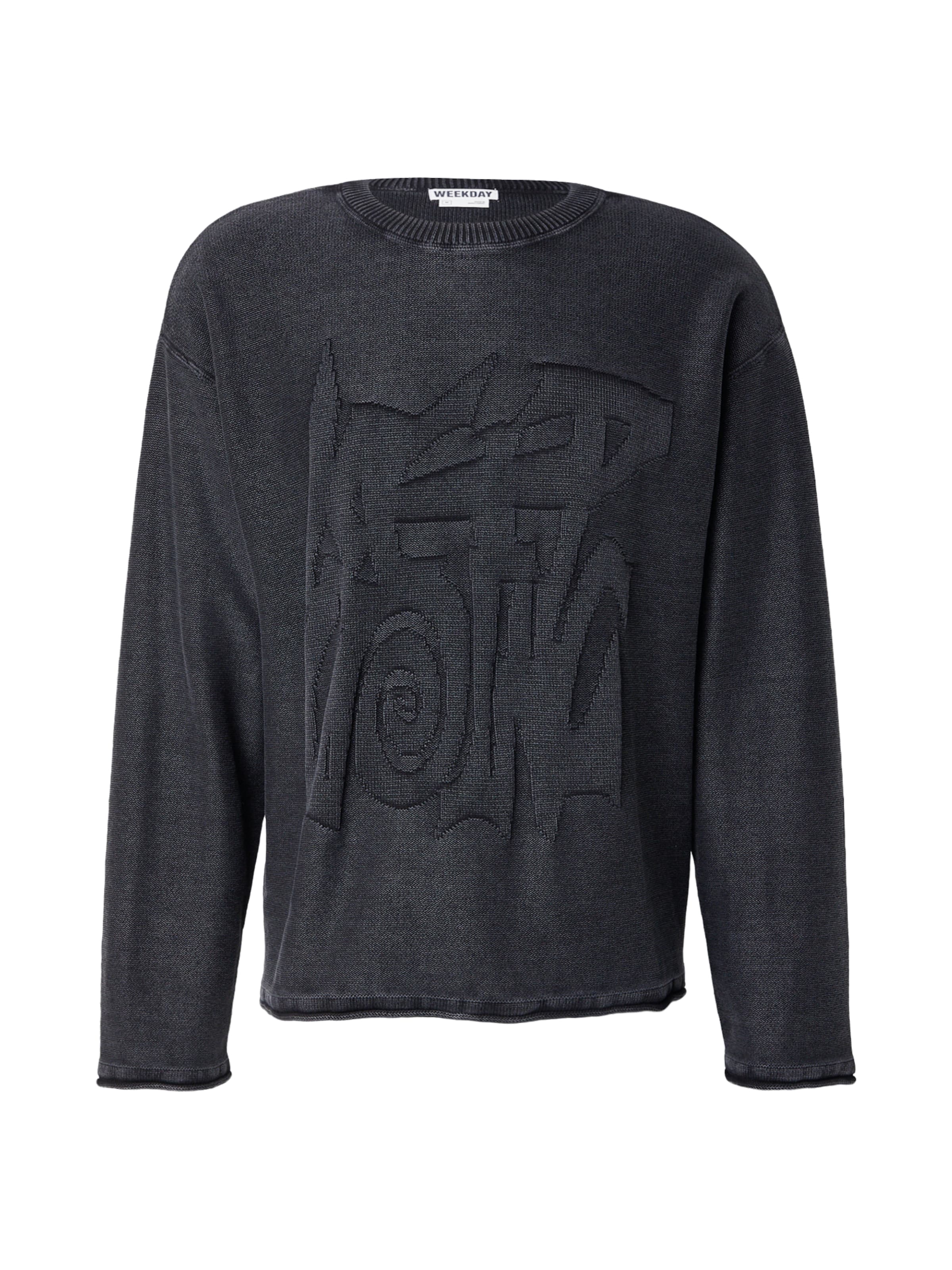 Pullover 'Zach' di WEEKDAY in nero: frontale