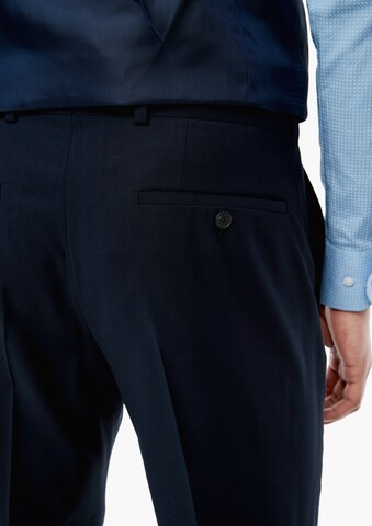 s.Oliver BLACK LABEL Slimfit Pantalon 'Cesano' in Blauw