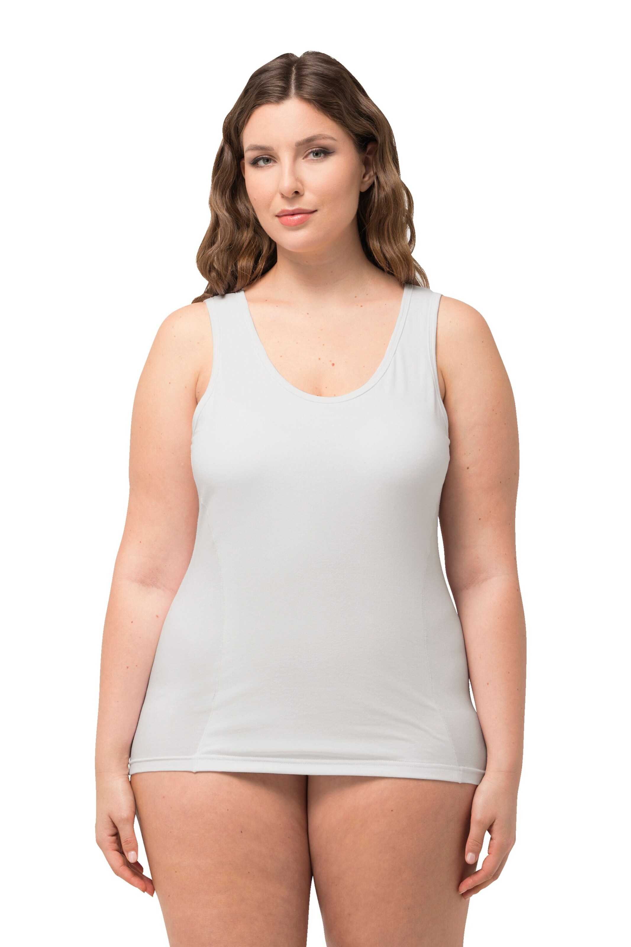Ulla Popken Undershirt in White: front