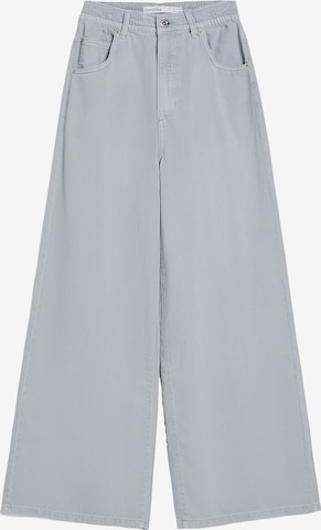 Wide Leg Jean Bershka en bleu : devant