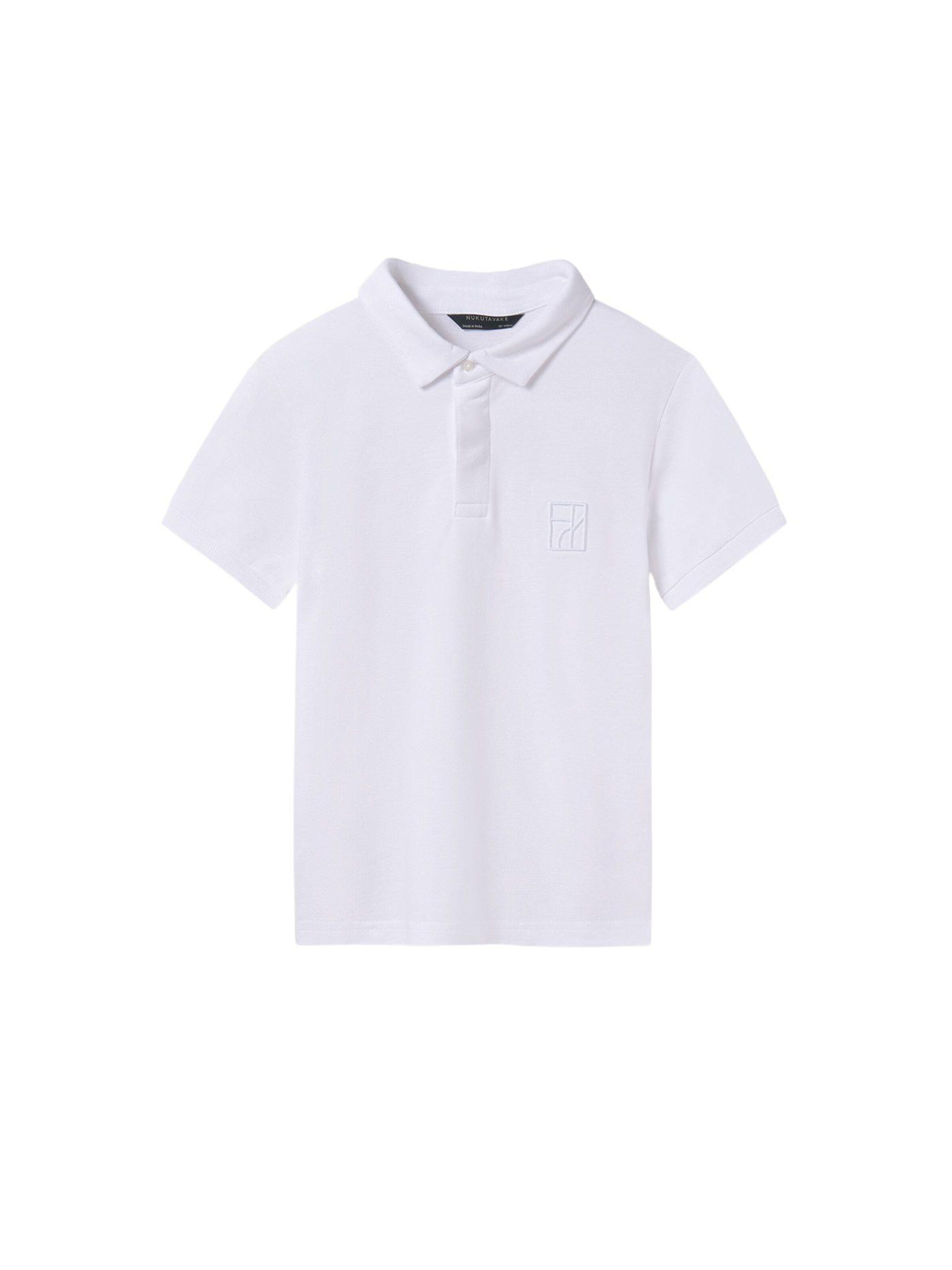 Mayoral Shirt 'Poloshirt kurzarm' in White: front