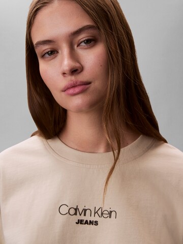 Calvin Klein Jeans Shirt in Beige