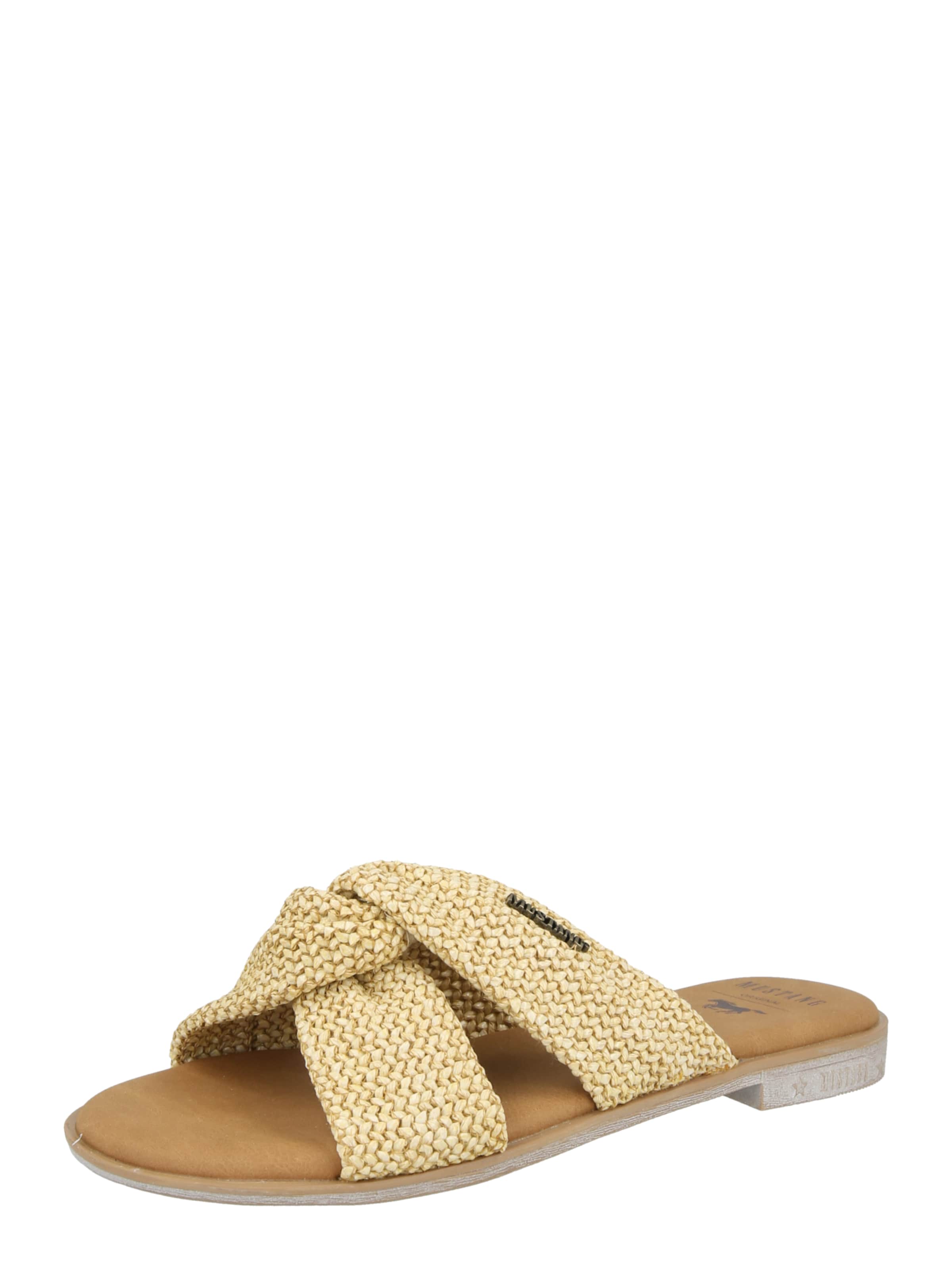 Mule MUSTANG en beige : devant